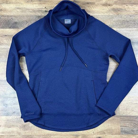 MARMOT Womens Pullover Cowl Kneck‎ Sweatshirt Pockets Medium M - Picture 2 of 9
